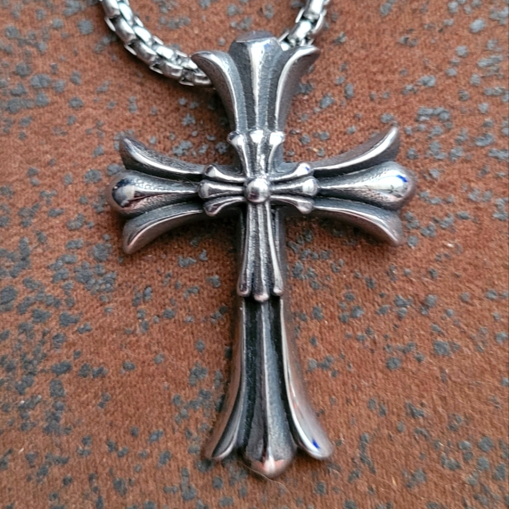 Cross Necklace, steel